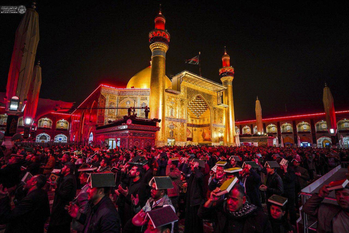 حرم مطهر علوی غرق در ماتم و عزا