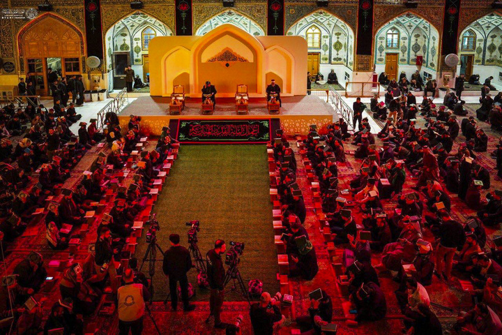 حرم مطهر علوی غرق در ماتم و عزا