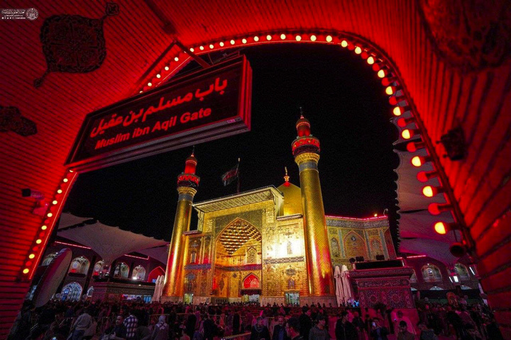 حرم مطهر علوی غرق در ماتم و عزا