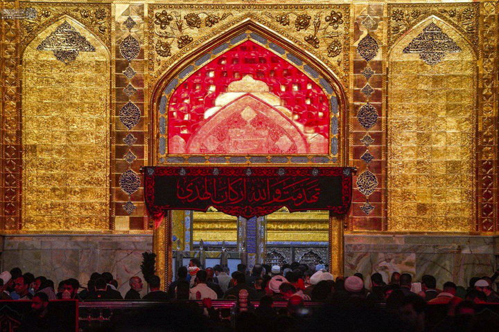 حرم مطهر علوی غرق در ماتم و عزا