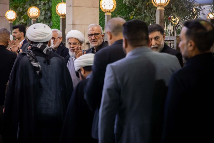 مراسم ترحیم و بزرگداشت رهبرمعظم انقلاب در بین الحرمین کربلا