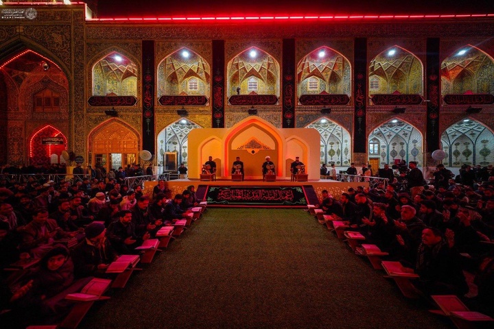 الحرم العلويّ الشریف غارق في الحزن والعزاء