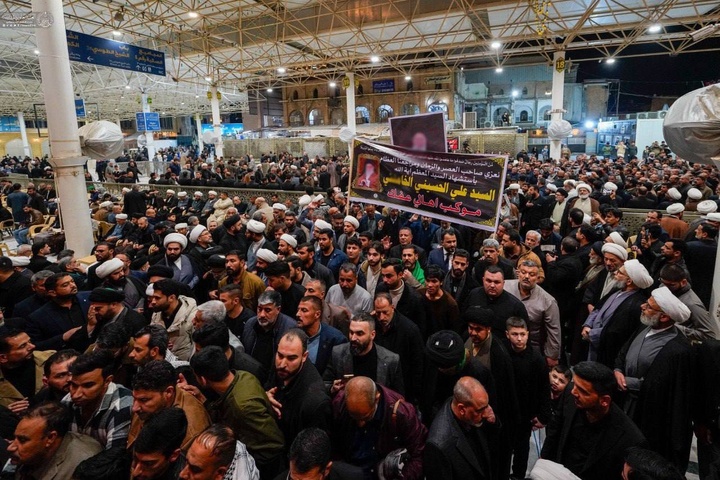 مراسم ترحیم و بزرگداشت رهبرمعظم انقلاب اسلامی در حرم مطهر علوی