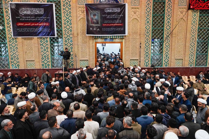 مراسم ترحیم و بزرگداشت رهبرمعظم انقلاب اسلامی در حرم مطهر علوی