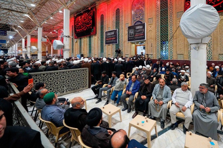 مراسم ترحیم و بزرگداشت رهبرمعظم انقلاب اسلامی در حرم مطهر علوی