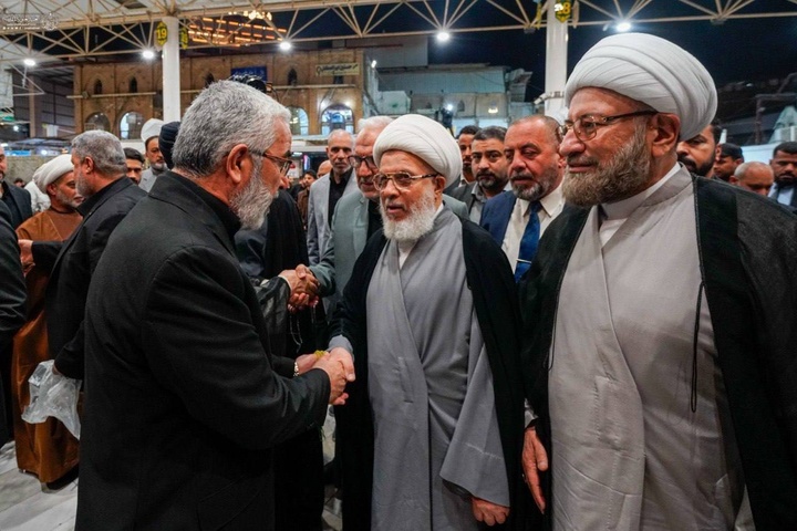 مراسم ترحیم و بزرگداشت رهبرمعظم انقلاب اسلامی در حرم مطهر علوی