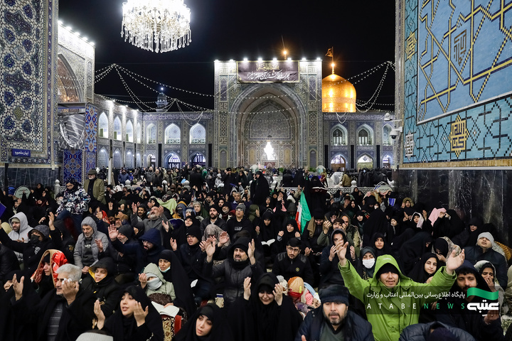 مراسم احیا شب قدر در حرم مطهر رضوی