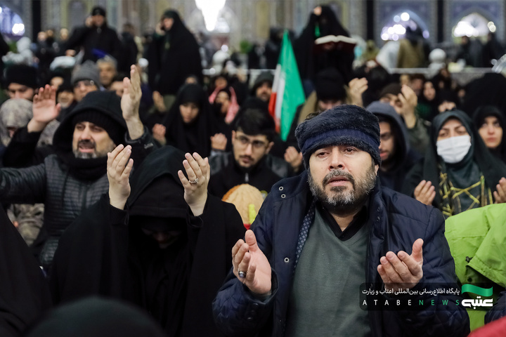 مراسم احیا شب قدر در حرم مطهر رضوی