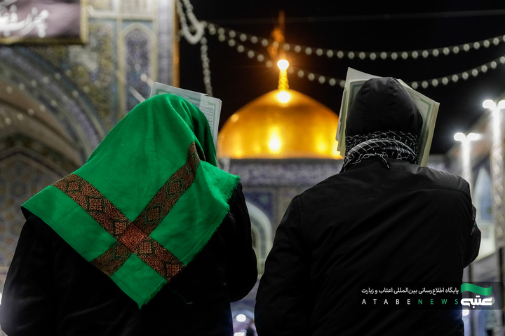 مراسم احیا شب قدر در حرم مطهر رضوی