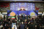 وداع با پیکر شهدای اخیر حملات آمریکایی صهیونی به قم در حرم بانوی کرامت