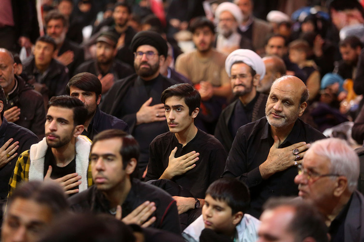 وداع با پیکر شهدای اخیر حملات آمریکایی صهیونی به قم در حرم بانوی کرامت