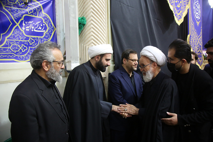 بزرگداشت شهید لاریجانی و وداع با پیکر مطهر شهید کیارش در حرم بانوی کرامت