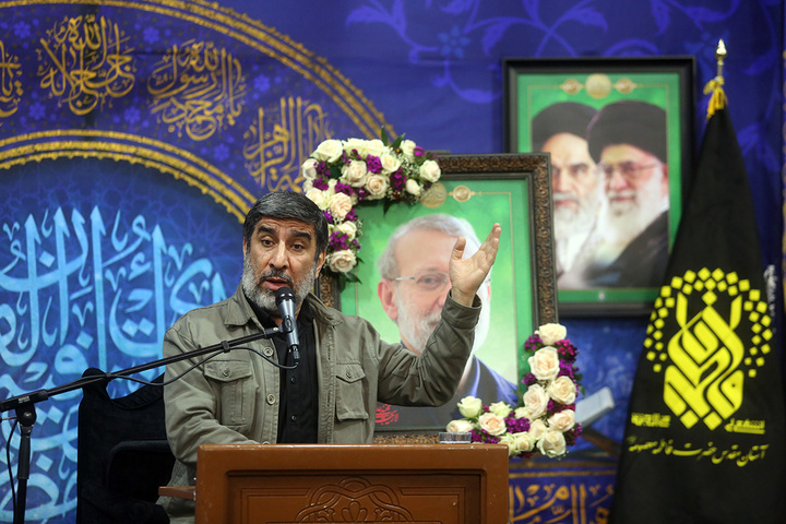 بزرگداشت شهید لاریجانی و وداع با پیکر مطهر شهید کیارش در حرم بانوی کرامت