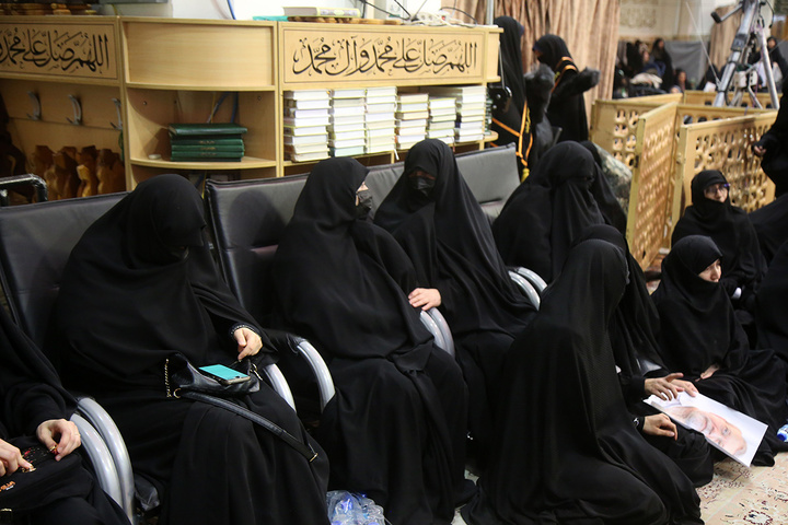 بزرگداشت شهید لاریجانی و وداع با پیکر مطهر شهید کیارش در حرم بانوی کرامت