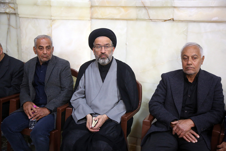 بزرگداشت شهید لاریجانی و وداع با پیکر مطهر شهید کیارش در حرم بانوی کرامت