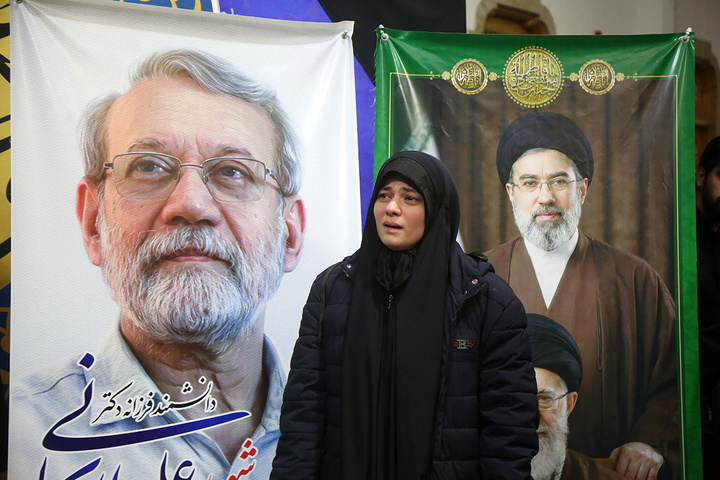 بزرگداشت شهید لاریجانی و وداع با پیکر مطهر شهید کیارش در حرم بانوی کرامت