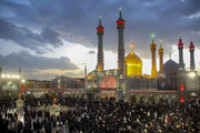 لحظه تحویل سال ۱۴۰۵ در حرم حضرت فاطمه معصومه (س)