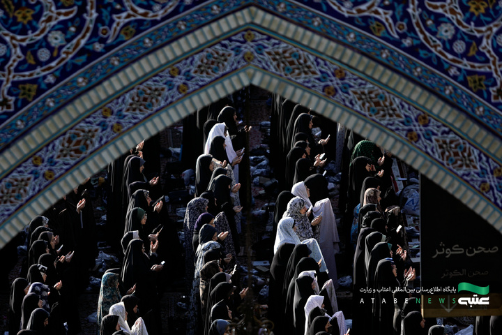 اقامه نماز عید فطر در حرم مطهر رضوی