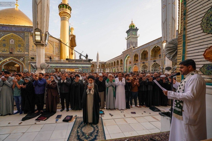 اقامه نماز عید فطر در حرم امیرالمؤمنین(علیه السلام)