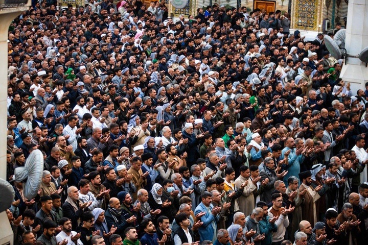 اقامه نماز عید فطر در حرم امیرالمؤمنین(علیه السلام)