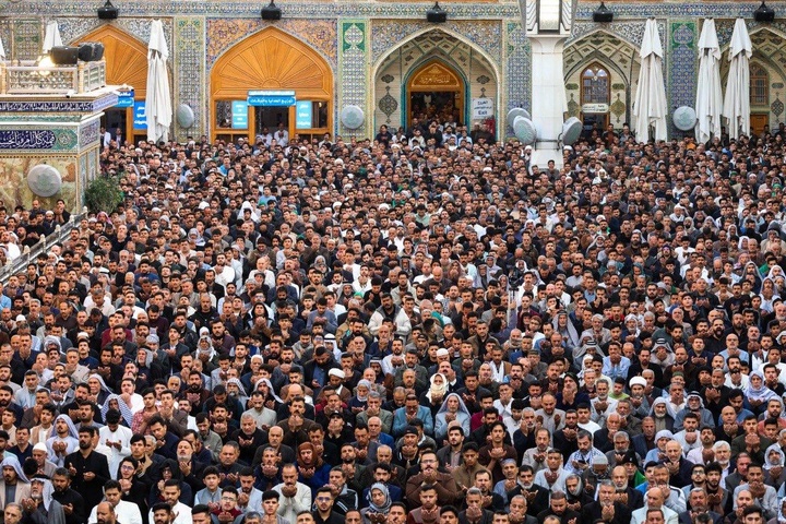 اقامه نماز عید فطر در حرم امیرالمؤمنین(علیه السلام)