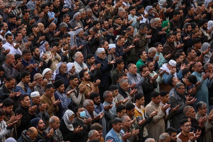 اقامه نماز عید فطر در حرم امیرالمؤمنین(علیه السلام)