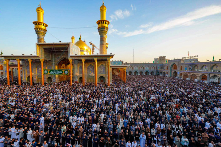 اقامه نماز عید فطر در حرم کاظمین