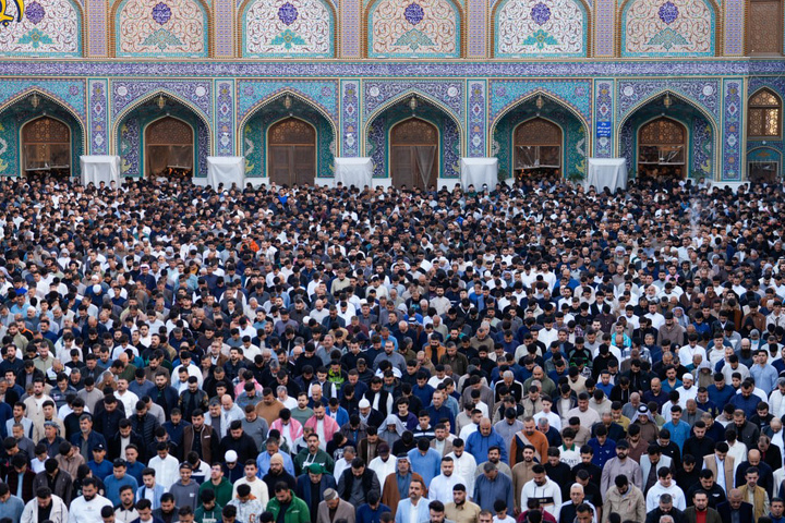 اقامه نماز عید فطر در حرم کاظمین