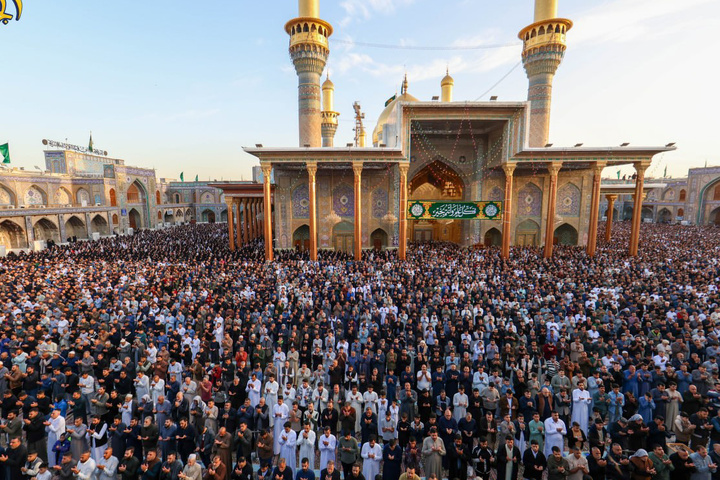 اقامه نماز عید فطر در حرم کاظمین
