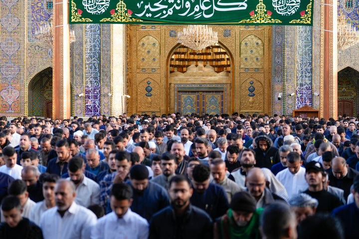 اقامه نماز عید فطر در حرم کاظمین