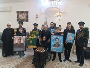 دیدار نوروزی خادمان حرم بانوی کرامت با خانواده شهدای جنگ تحمیلی رمضان