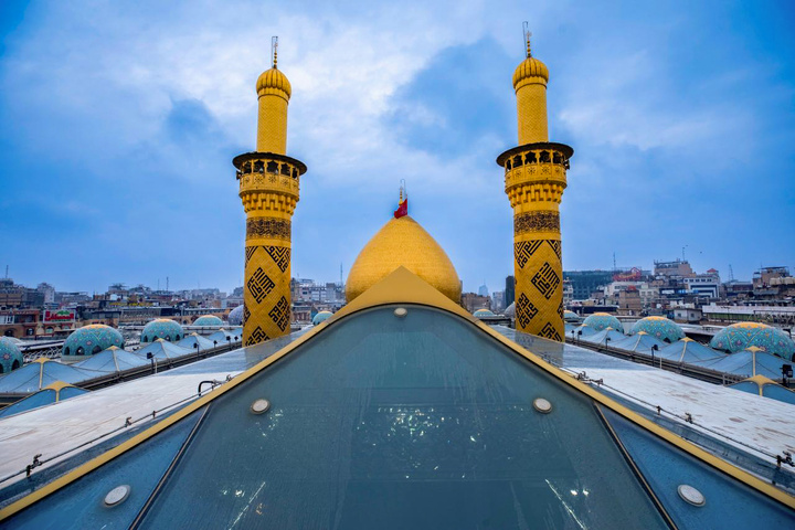 حال و هوای بارانی بین الحرمین کربلا