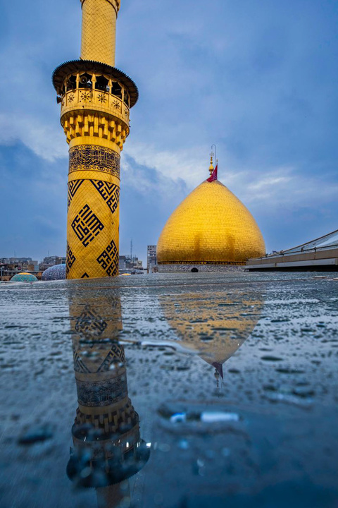 حال و هوای بارانی بین الحرمین کربلا