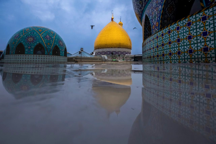 حال و هوای بارانی بین الحرمین کربلا