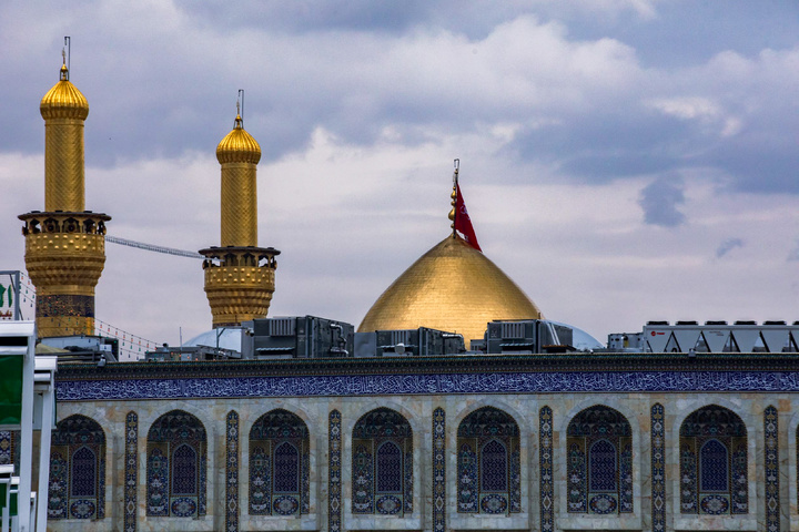 حال و هوای بارانی بین الحرمین کربلا