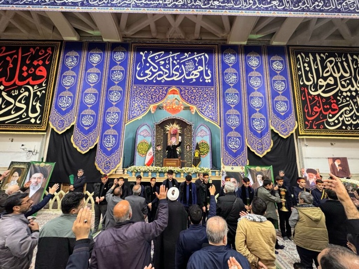 وداع با شهید دانش‌آموز محمدحسین دهقان در حرم بانوی کرامت