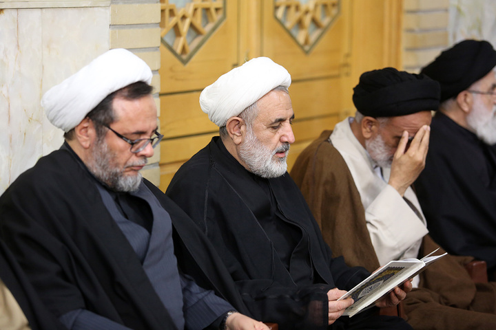 بزرگداشت هفتمین روز شهادت وزیر اطلاعات در حرم حضرت معصومه (س)