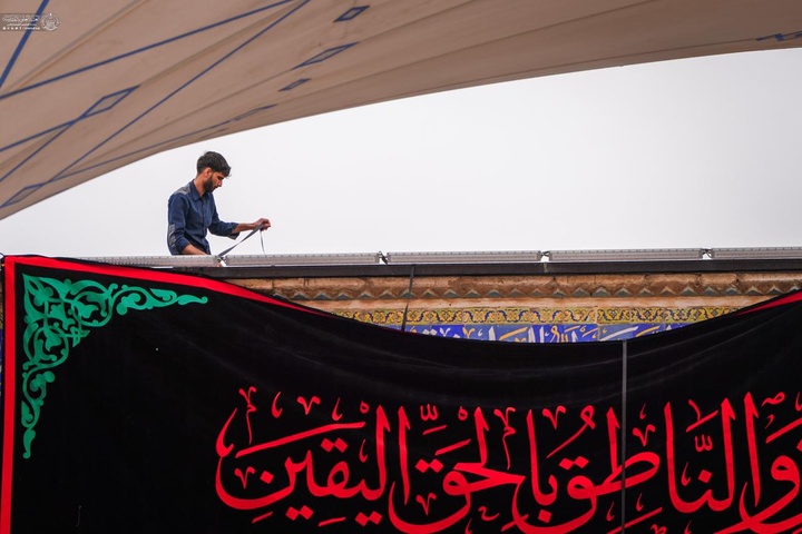 العتبة العلوية المقدسة تنشر معالم الحزن إحياءً لفاجعة هدم قبور أئمة البقيع (عليهم السلام)