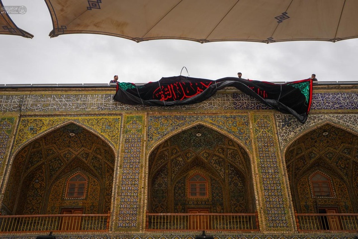 العتبة العلوية المقدسة تنشر معالم الحزن إحياءً لفاجعة هدم قبور أئمة البقيع (عليهم السلام)