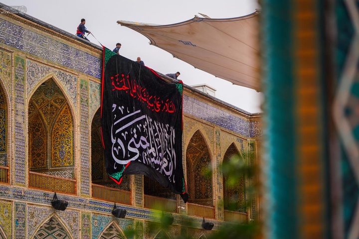 العتبة العلوية المقدسة تنشر معالم الحزن إحياءً لفاجعة هدم قبور أئمة البقيع (عليهم السلام)