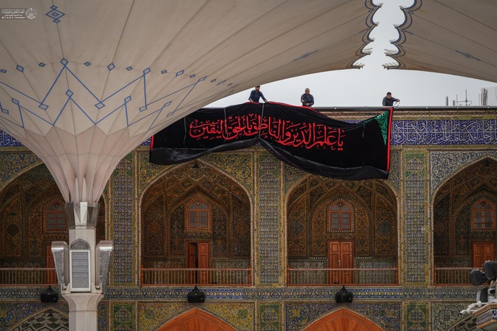 العتبة العلوية المقدسة تنشر معالم الحزن إحياءً لفاجعة هدم قبور أئمة البقيع (عليهم السلام)