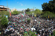 حرف دل مردم قم در تشییع پیکر مطهر سپهبد شهید موسوی