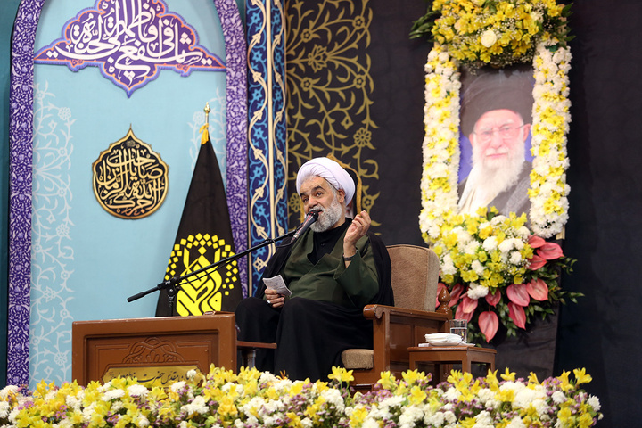 وداع با پیکر شهدای جنگ رمضان در حرم حضرت معصومه (س)