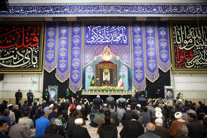 وداع با پیکر شهدای جنگ رمضان در حرم حضرت معصومه (س)