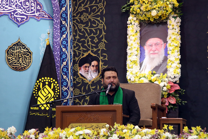 وداع با پیکر شهدای جنگ رمضان در حرم حضرت معصومه (س)