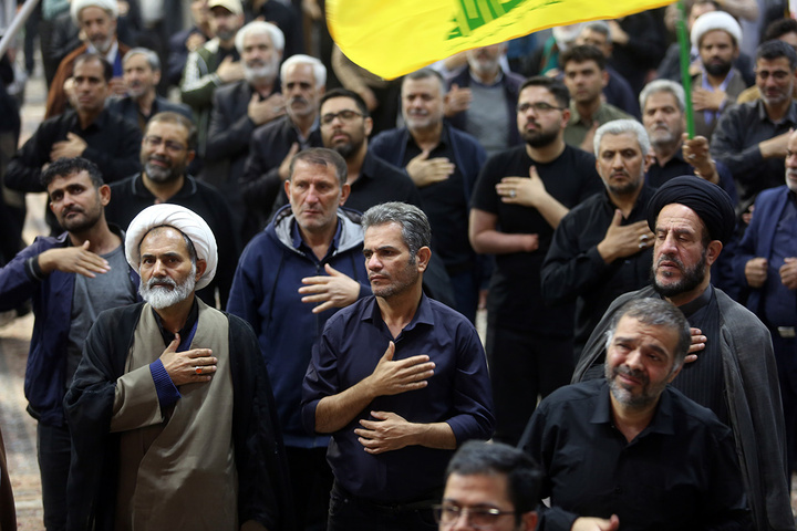 عزاداری ظهر اربعین رهبر شهید انقلاب در حرم بانوی کرامت