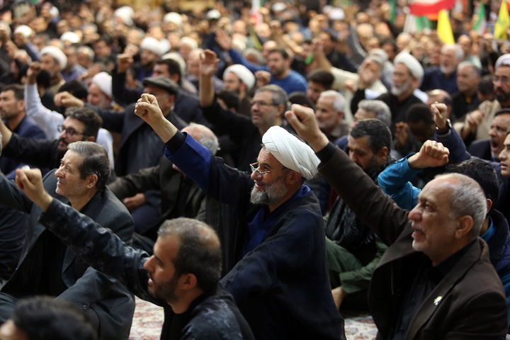 عزاداری شام اربعین امام شهید در حرم کریمه اهل بیت (س)