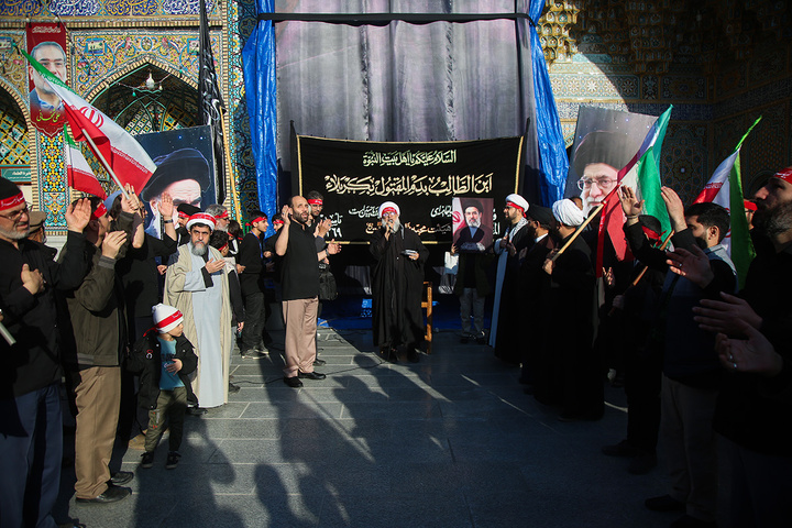 تجمع هیئات مذهبی قم به مناسبت چهلمین روز شهادت رهبر انقلاب