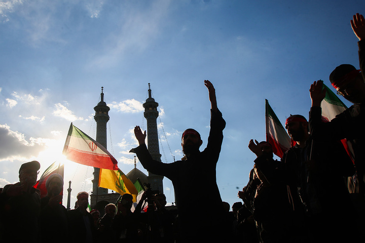 تجمع هیئات مذهبی قم به مناسبت چهلمین روز شهادت رهبر انقلاب