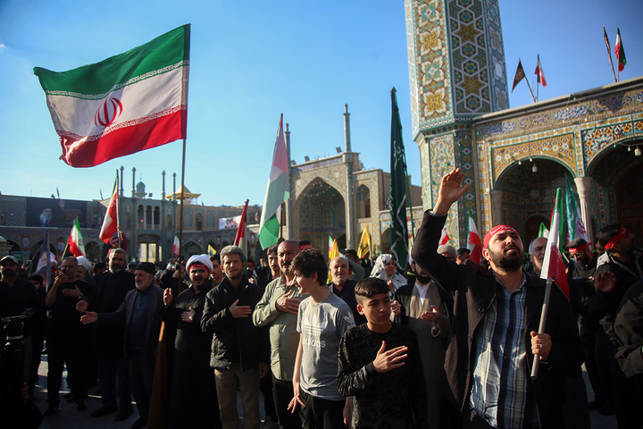 تجمع هیئات مذهبی قم به مناسبت چهلمین روز شهادت رهبر انقلاب